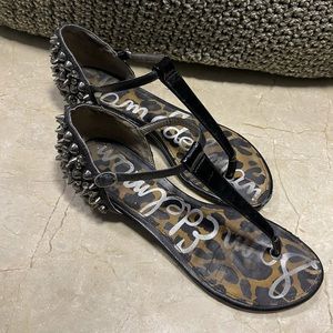 Black Spiky Sam Edelman Sandals